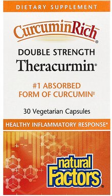 Natural Factors, Theracurmin, Double-Strength, 60 mg, 30 pflanzliche Kapseln