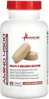 Metabolic Nutrition, Amino 4500, 90 Tabletten