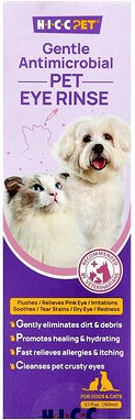HICC Pet, Gentle Antimbacterial Pet Eye Rinse, sanfte antimikrobielle Augenspülung für Hunde und Katzen, 150 ml (5,1 fl....