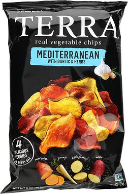 Terra, Echte Gemüsechips, mediterran mit Knoblauch und Kräutern, 141 g (5 oz.)