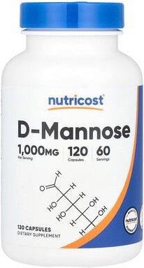Nutricost, D-Mannose, 120 Kapseln (500 mg pro Kapsel)