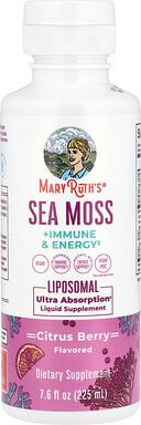 MaryRuth's, Sea Moss + Immune & Energy Liposomal, Sea Moss + Immune & Energy Liposomal, Zitrus-Beeren, 225 ml (7,6 fl. o...