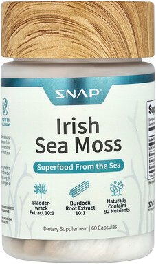 Snap Supplements, Irish Sea Moss, 60 Kapseln