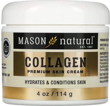 Mason Natural, Collagen Premium Skin Cream, Hautpflegecreme mit Kollagen, Birne, 114 g (4 oz.)