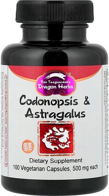 Dragon Herbs, Codonopsis & Astragalus, Tragant und Codonopsis, 100 pflanzliche Kapseln