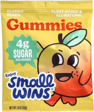 Enjoy Small Wins, Gummies, klassischer Pfirsich, 50 g (1,8 oz.)