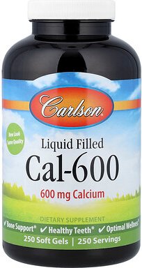 Carlson, Liquid Filled Cal-600, 600 mg, 250 Weichkapseln