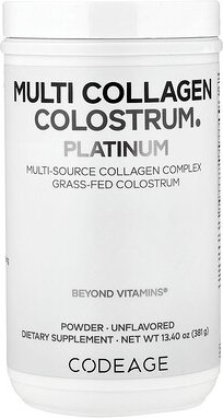 Thumbnail - Codeage, Multi Collagen Colostrum Platinum, geschmacksneutral, 381 g (13,40 oz.)