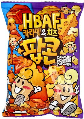 HBAF, Caramel & Cheese Popcorn, Karamell- und Käse-Popcorn, 80 g