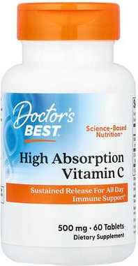 Thumbnail - Doctor's Best, High Absorption Vitamin C, hochabsorbierbares Vitamin C, 60 Tabletten