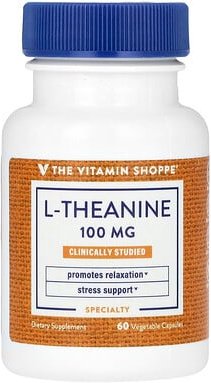 The Vitamin Shoppe, L-Theanine, L-Theanin, 100 mg, 60 pflanzliche Kapseln
