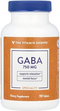 The Vitamin Shoppe, GABA, 90 Tabletten