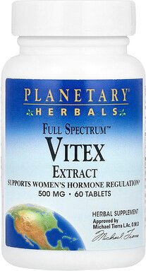 Planetary Herbals, Full Spectrum™ Vitex Extract, Mönchspfefferextrakt, 60 Tabletten