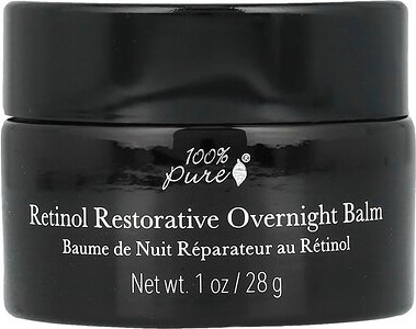 100% PURE, Retinol Restorative Overnight Balm, regenerierender Retinol-Balsam für die Nacht, 28 g (1 oz.)