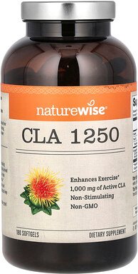 NatureWise, CLA 1250, 180 Weichkapseln
