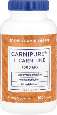 Thumbnail - The Vitamin Shoppe, Carnipure® L-Carnitine, L-Carnitin, 1.000 mg, 100 Tabletten