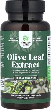 Nature's Craft, Olive Leaf Extract, Olivenblattextrakt, 750 mg, 30 Kapseln