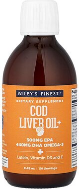Wiley's Finest, Cod Liver Oil+, Kabeljau-Lebertran, 8,45 oz