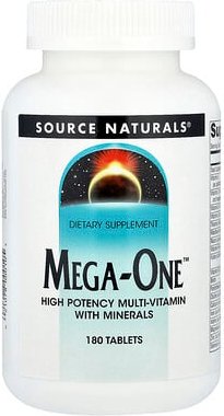 Source Naturals, Mega-One™, hochwirksames Multivitamin mit Mineralien, 180 Tabletten
