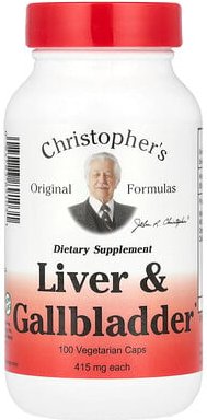 Christopher's Original Formulas, Liver & Gallbladder, Leber und Gallenblase, 415 mg, 100 vegetarische Kapseln