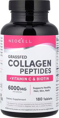 NeoCell, Grassfed Collagen Peptides + Vitamin C & Biotin, Kollagenpeptide von grasgefütterten Kühen + Vitamin C und Biot...