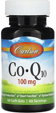 Thumbnail - Carlson, CoQ10, 100 mg, 60 Weichkapseln