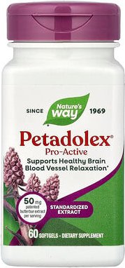 Nature's Way, Petaldolex®, Pro-Active, Gefäßentspannung im Gehirn, 50 mg, 60 Weichkapseln