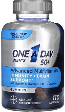 One-A-Day, Men's, 50+, Advanced Multivitamin, 110 Fruchtgummis