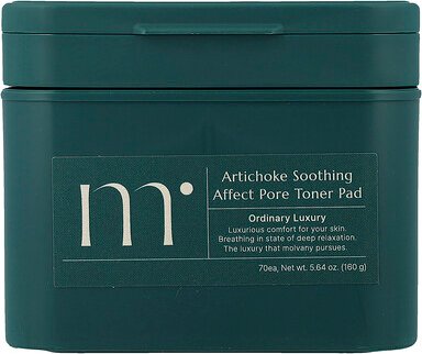 Molvany, Artichoke Soothing Affect Pore Toner Pad, beruhigendes Gefühl auf den Poren, 70 Pads, 160 g (5,64 oz.)