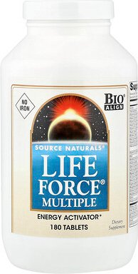 Source Naturals, Life Force® Mehrere, ohne Eisen, 180 Tabletten