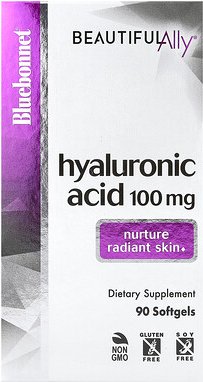 Bluebonnet Nutrition, Beautiful Ally, Hyaluronsäure, 100 mg, 90 Weichkapseln