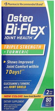 Osteo Bi-Flex, Gesunde Gelenke, dreifache Stärke & Kurkuma, 80 Filmtabletten