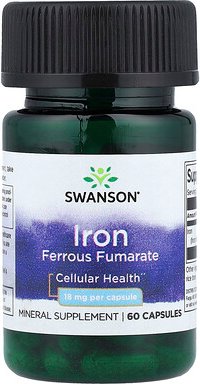 Swanson, Eisen-Eisenfumarat, 18 mg, 60 Kapseln