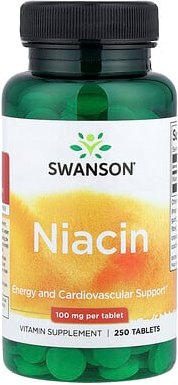 Swanson, Niacin, 100 mg, 250 Tabletten
