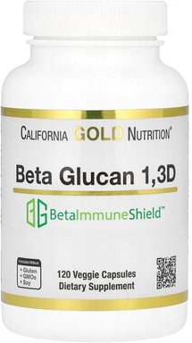 Thumbnail - California Gold Nutrition, Beta Glucan from Algae 1,3D, Beta-Glucan aus Algen 1,3D, 120 pflanzliche Kapseln (125 mg pro ...