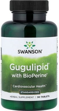 Swanson, Gugulipid® mit BioPerine®, standardisiert, 90 Tabletten