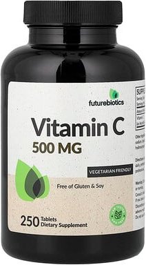 Futurebiotics, Vitamin C, 500 mg, 250 Tabletten