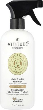 ATTITUDE, Furry Friends, Natural Pet Care™, Flecken- und Geruchsentferner, Lavendel, 473 ml (16 fl. oz.)