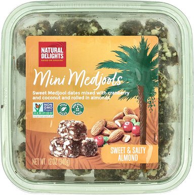 Natural Delights, Mini Medjools, Sweet & Salty Almond, Mini-Medjools, süße und salzige Mandel, 340 g (12 oz.)