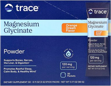 Thumbnail - Trace, Magnesium Glycinate Powder, Magnesiumglycinatpulver, Orange Dream, 30 Päckchen, je 3 g (0,11 oz.).