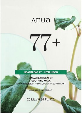 Anua, Heartleaf 77 Soothing Beauty Mask, beruhigende Beauty-Maske, 1 Tuchmaske, 25 ml (0,84 fl. oz.)