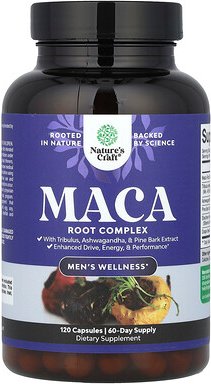 Thumbnail - Nature's Craft, Men‘s Wellness, Maca Root Complex, für Männer, Maca-Wurzel-Komplex, 120 Kapseln