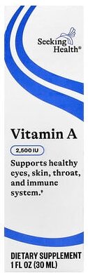 Thumbnail - Seeking Health, Vitamin-A-Tropfen, 1.500 mcg RAE/Tropfen, 30 ml (1 fl. oz.)