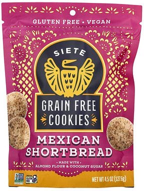 Thumbnail - Siete, Grain Free Cookies, Cookies ohne Getreide, Mexikanisches Butterbrot, 127,6 g (4,5 oz.)
