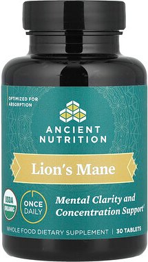 Thumbnail - Ancient Nutrition, Lion‘s Mane, Löwenmähne, 30 Tabletten