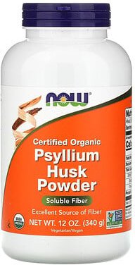 NOW Foods, Zertifizierte Bio-Qualität, Flohsamenschalen-Pulver, 340 g (12 oz.)