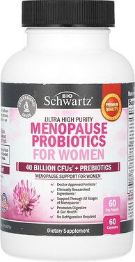 BioSchwartz, Ultra High Purity, Menopause Probiotics For Women, Probiotika für Frauen in den Wechseljahren, 60 Kapseln