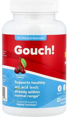 Redd Remedies, Gouch!, Tart Cherry & Quercetin, Sauerkirsche und Quercetin, 120 vegane Kapseln
