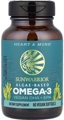 Thumbnail - Sunwarrior, Omega-3, DHA + EPA, 60 vegane Weichkapseln
