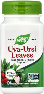 Nature's Way, Uva-Ursi Leaves, Uva-Ursi-Blätter, 100 vegane Kapseln (370 mg pro Kapsel)
